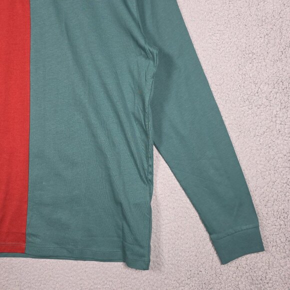 Asos Rugby Polo Shirt Mens Size Medium Color Block Long Sleeve 90s Cotton NWT - Picture 4 of 10
